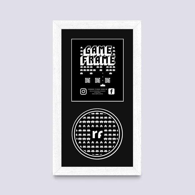 White (Wood Grain) PLAYSTATION Frame Rubix Frames