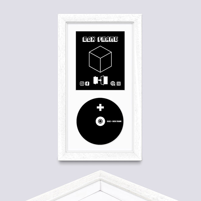 White (Wood Grain) BLU-RAY CASE FRAME