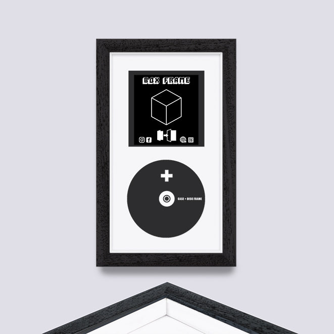 Black (Wood Grain) CD CASE FRAME