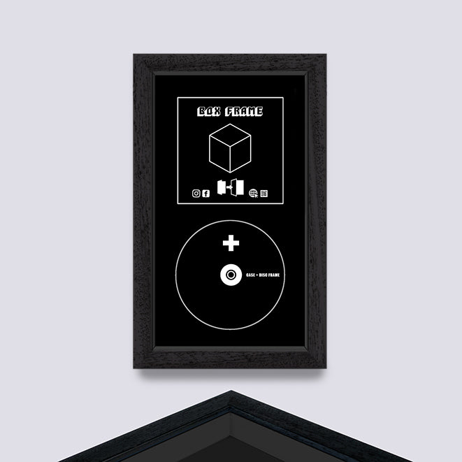 Black (Wood Grain) CD CASE FRAME
