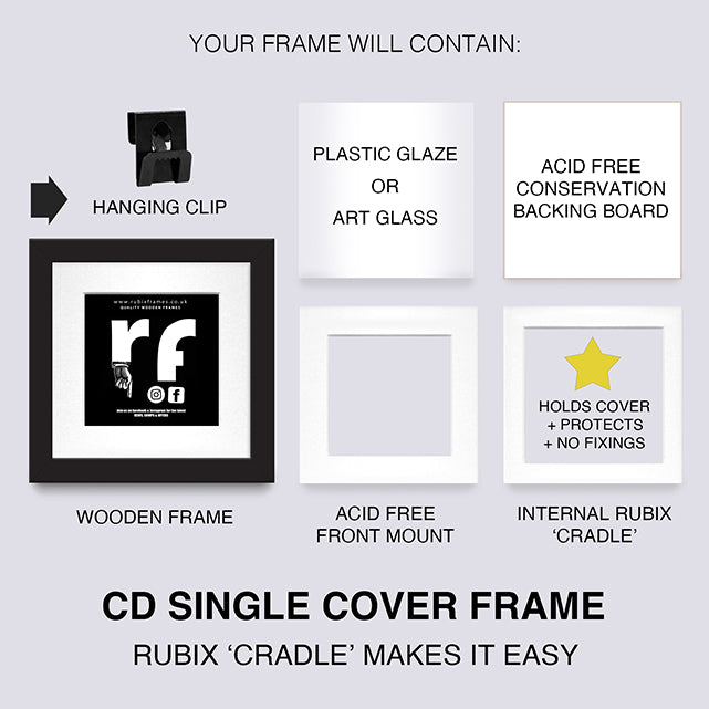 Black CD Single 'Cover or Disc' Frame