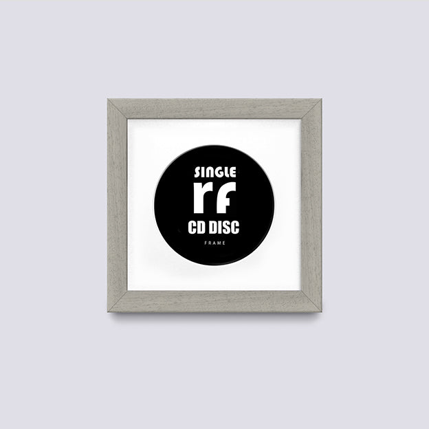 Light Grey (Wood Grain) CD Single 'Cover or Disc' Frame