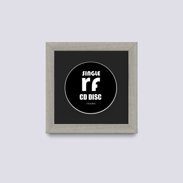 Light Grey (Wood Grain) CD Single 'Cover or Disc' Frame
