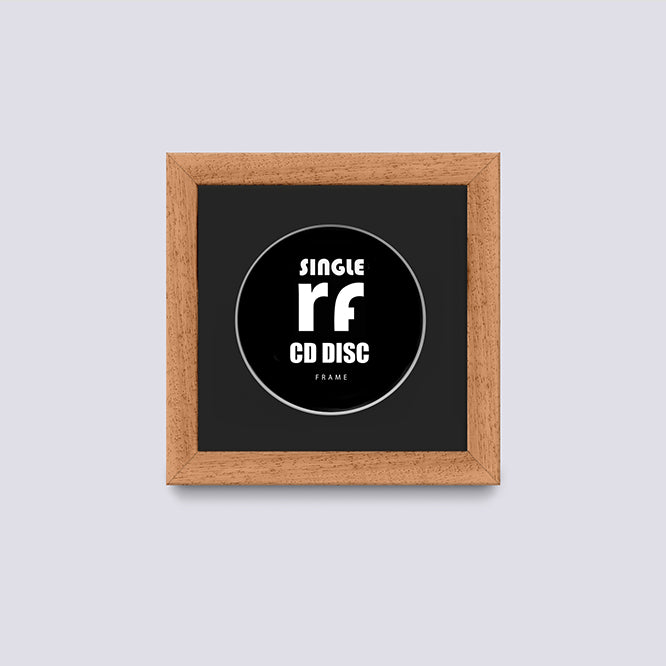 Wood Oak Finish CD Single 'Cover or Disc' Frame