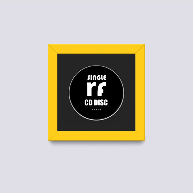 Yellow CD Single 'Cover or Disc' Frame