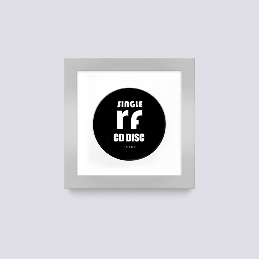 Silver CD Single 'Cover or Disc' Frame