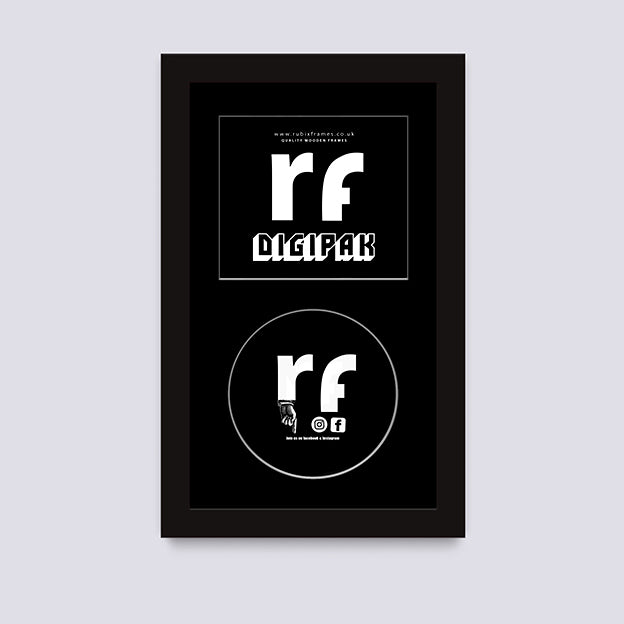 Black CD Cardboard Case 'Digipak' Frame