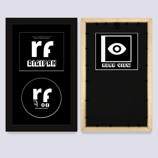 Black CD Cardboard Case 'Digipak' Frame