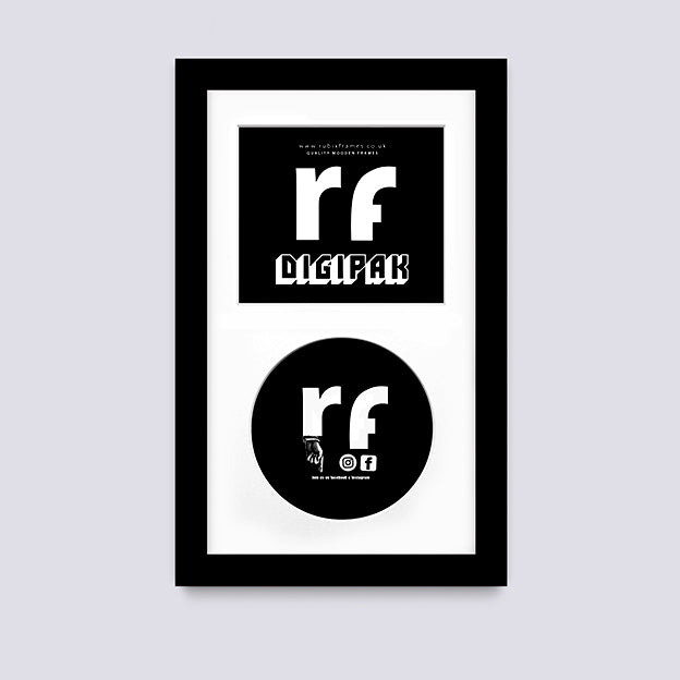 Black CD Cardboard Case 'Digipak' Frame