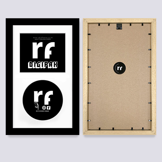 Black CD Cardboard Case 'Digipak' Frame