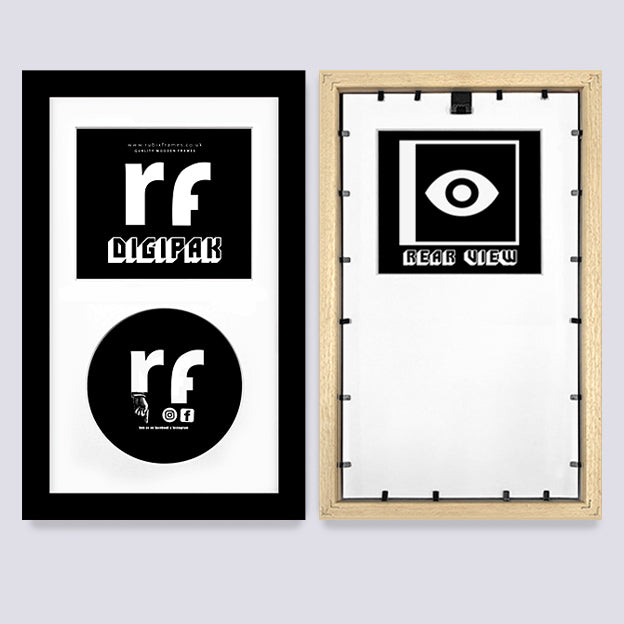 Black CD Cardboard Case 'Digipak' Frame
