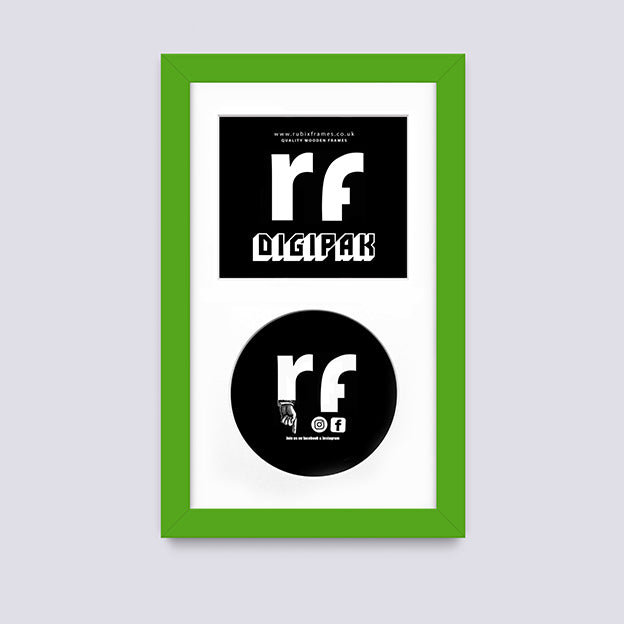 Green CD Cardboard Case 'Digipak' Frame