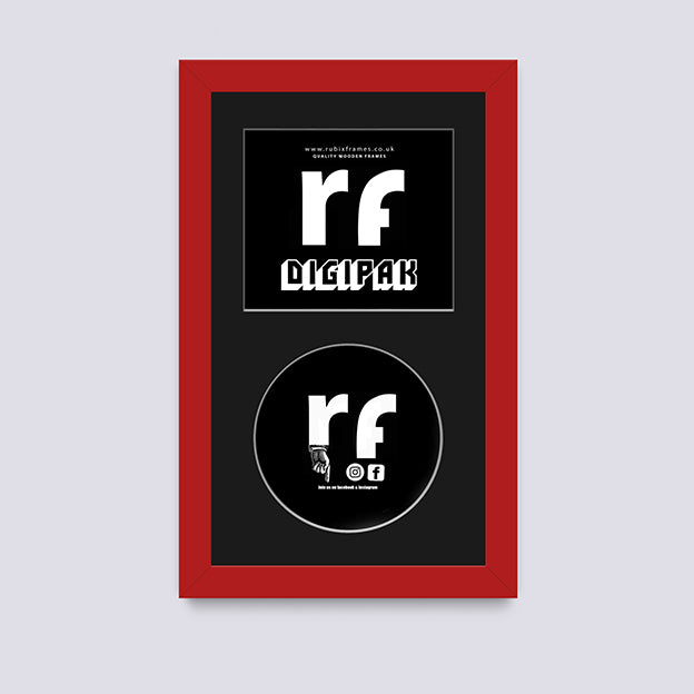 Red - Dark CD Cardboard Case 'Digipak' Frame