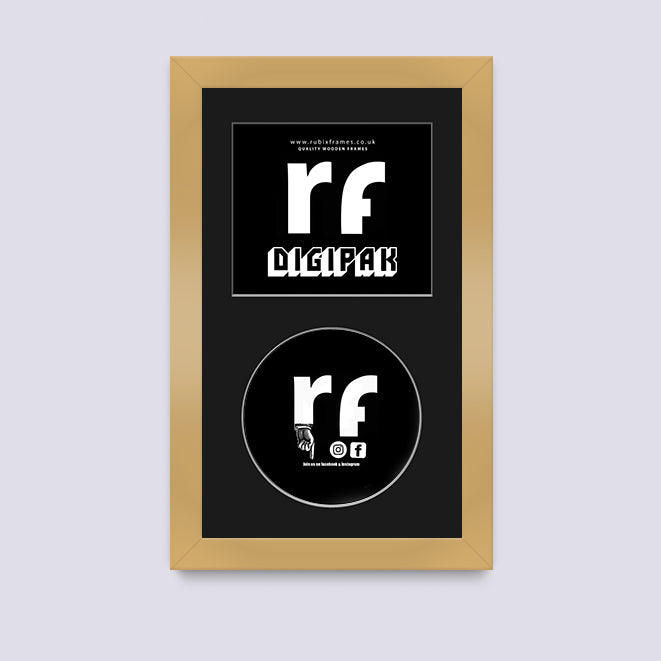 Gold CD Cardboard Case 'Digipak' Frame