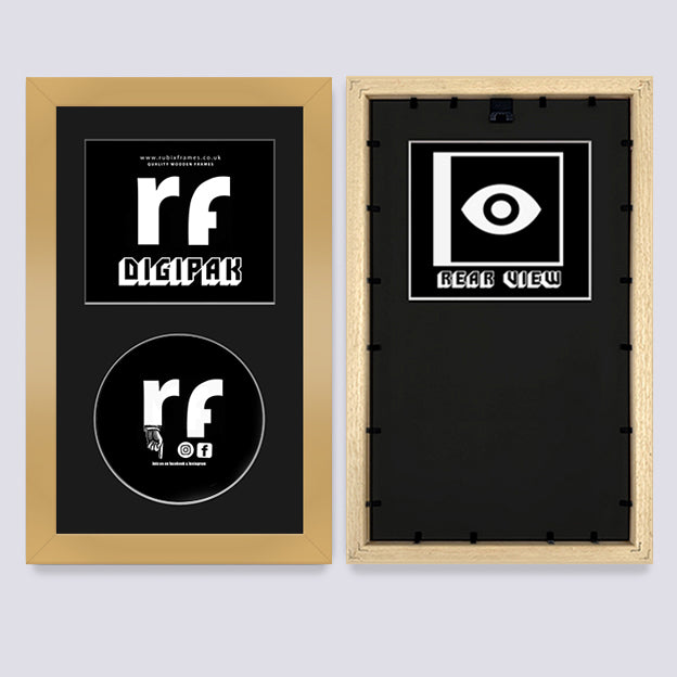 Gold CD Cardboard Case 'Digipak' Frame