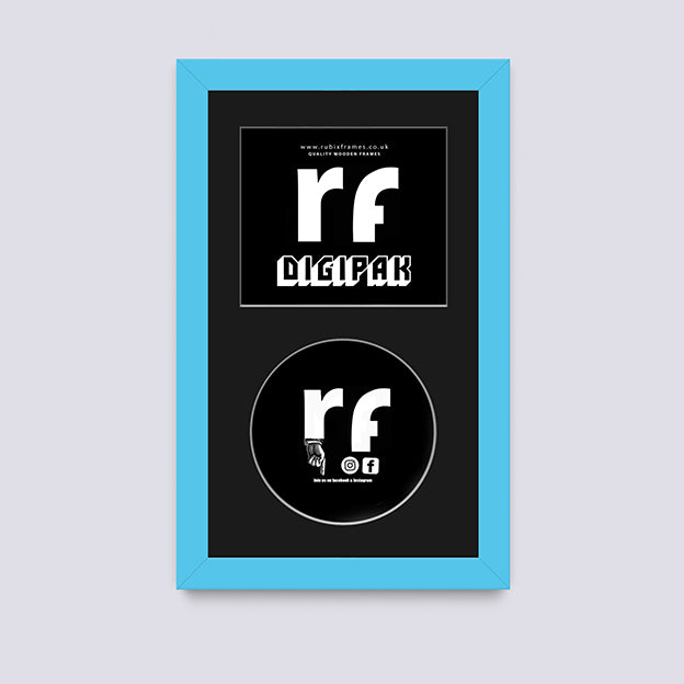 Light Blue CD Cardboard Case 'Digipak' Frame