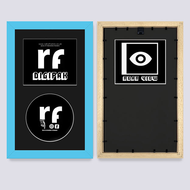 Light Blue CD Cardboard Case 'Digipak' Frame