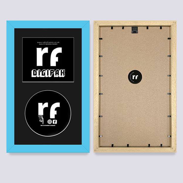 Light Blue CD Cardboard Case 'Digipak' Frame