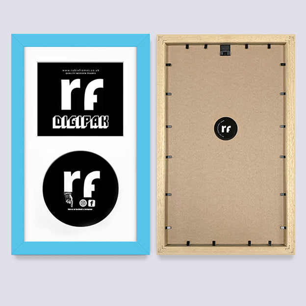 Light Blue CD Cardboard Case 'Digipak' Frame
