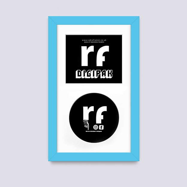 Light Blue CD Cardboard Case 'Digipak' Frame