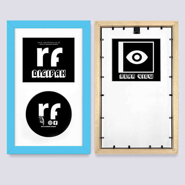 Light Blue CD Cardboard Case 'Digipak' Frame