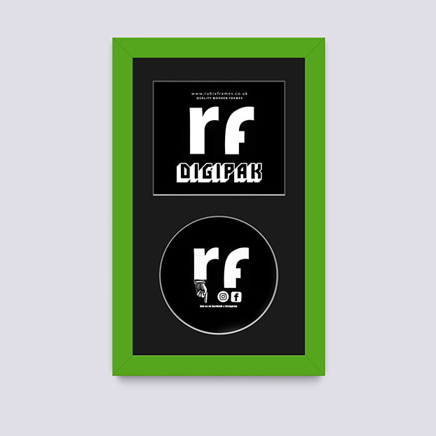 Green CD Cardboard Case 'Digipak' Frame