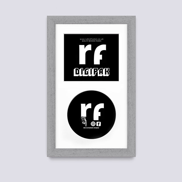 Grey - Light (Wood Grain) CD Cardboard Case 'Digipak' Frame