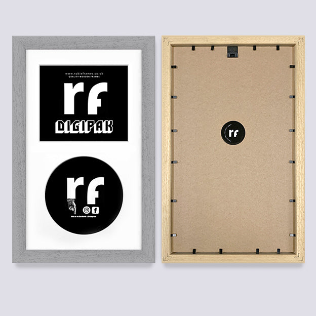 Grey - Light (Wood Grain) CD Cardboard Case 'Digipak' Frame