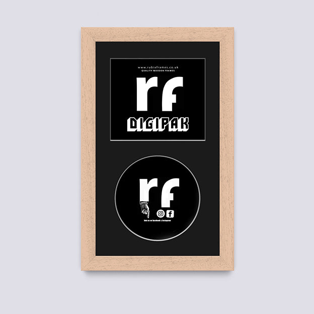 Wood - Natural (Wood Grain) CD Cardboard Case 'Digipak' Frame