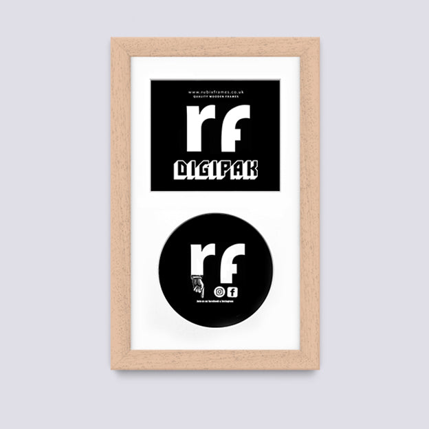 Wood - Natural (Wood Grain) CD Cardboard Case 'Digipak' Frame