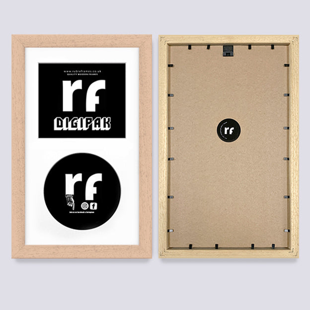 Wood - Natural (Wood Grain) CD Cardboard Case 'Digipak' Frame