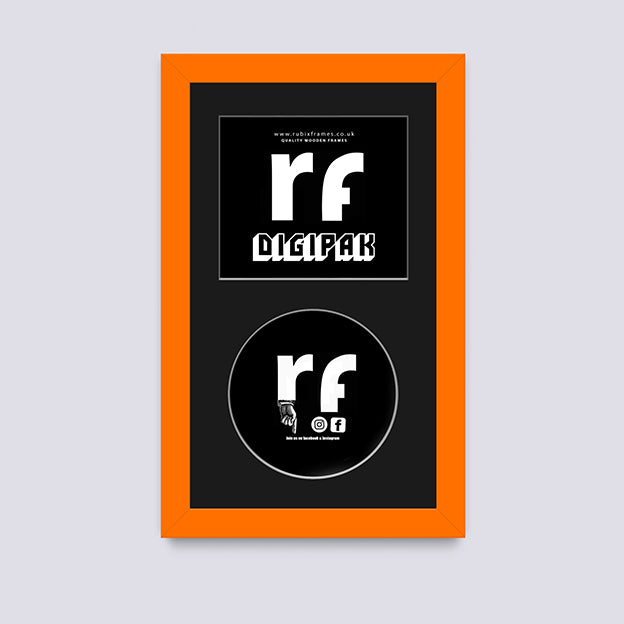 Orange CD Cardboard Case 'Digipak' Frame