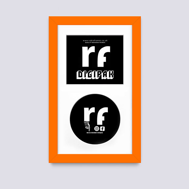 Orange CD Cardboard Case 'Digipak' Frame