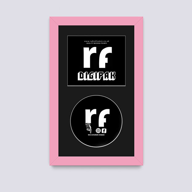 Pink CD Cardboard Case 'Digipak' Frame