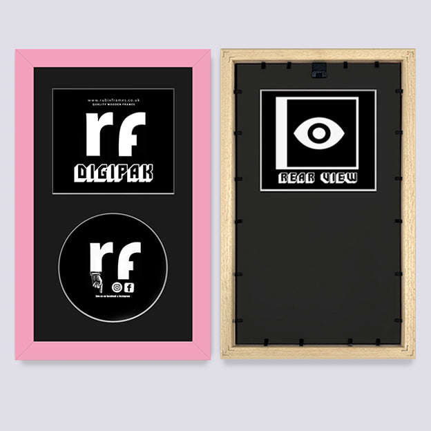 Pink CD Cardboard Case 'Digipak' Frame