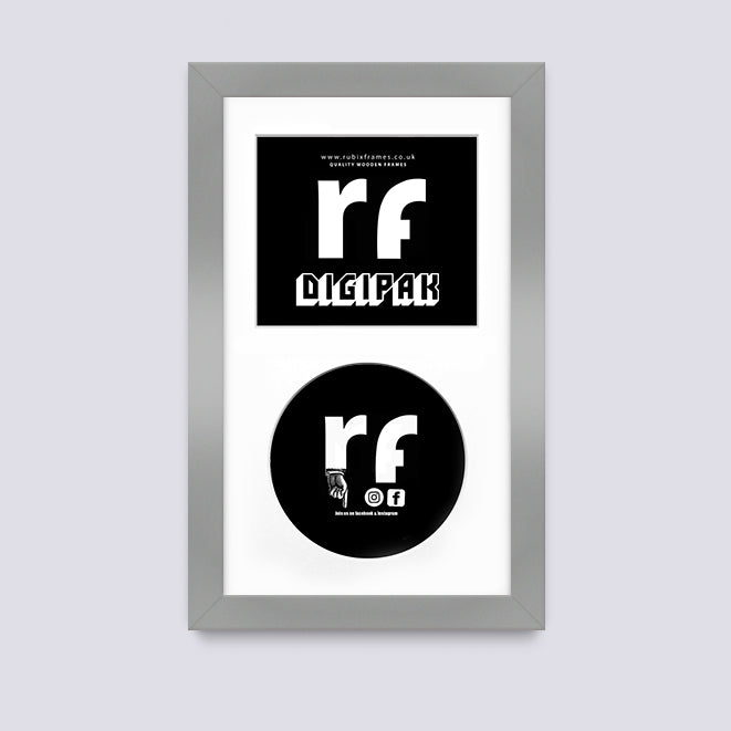 Silver CD Cardboard Case 'Digipak' Frame