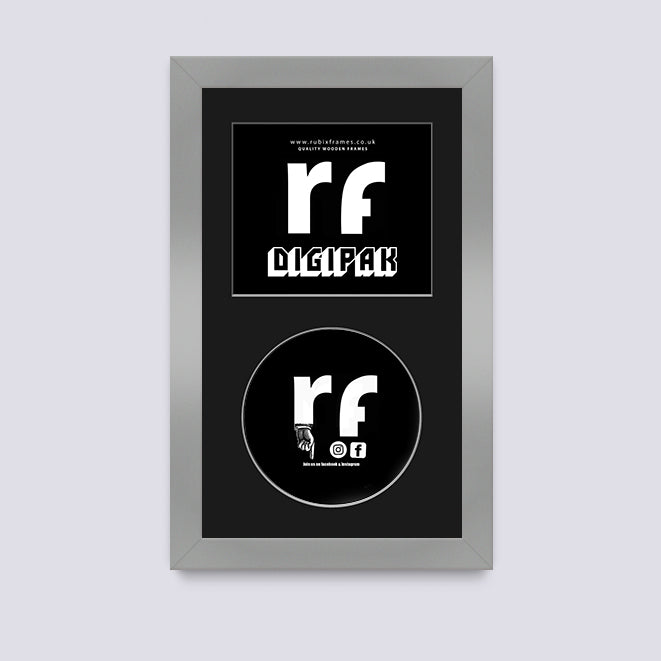 Silver CD Cardboard Case 'Digipak' Frame
