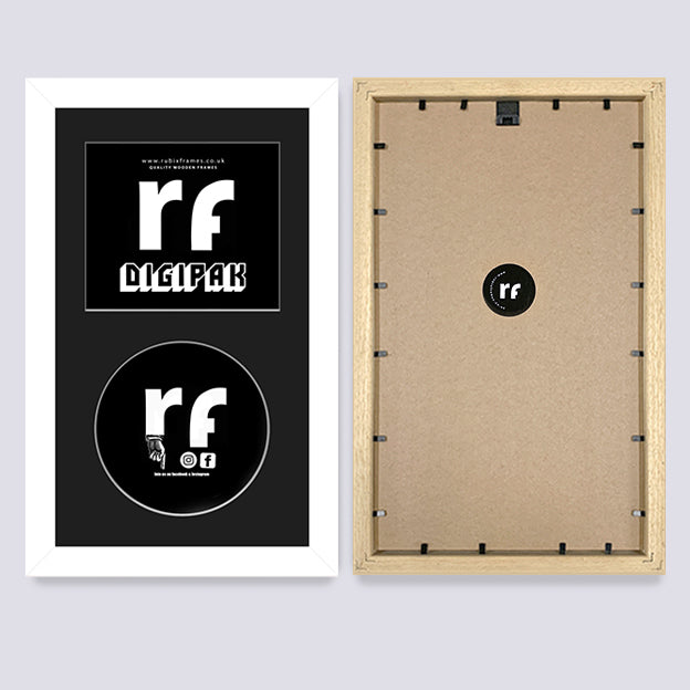 White CD Cardboard Case 'Digipak' Frame