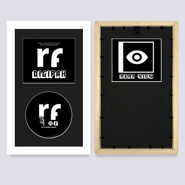 White CD Cardboard Case 'Digipak' Frame