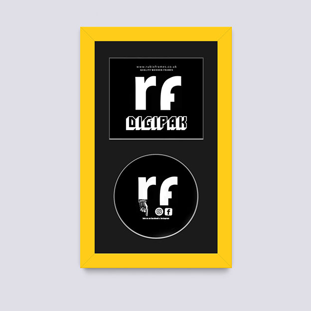 Yellow CD Cardboard Case 'Digipak' Frame