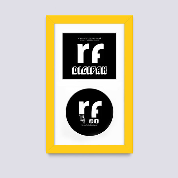 Yellow CD Cardboard Case 'Digipak' Frame