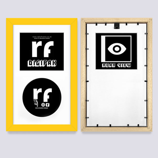 Yellow CD Cardboard Case 'Digipak' Frame