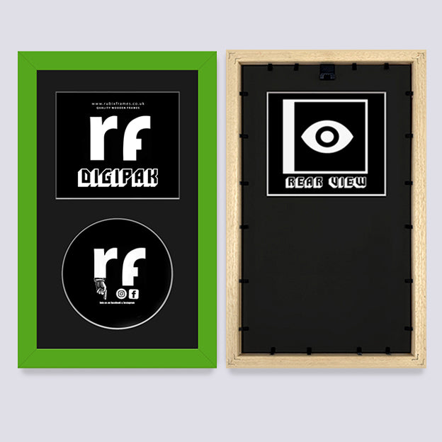 Green CD Cardboard Case 'Digipak' Frame