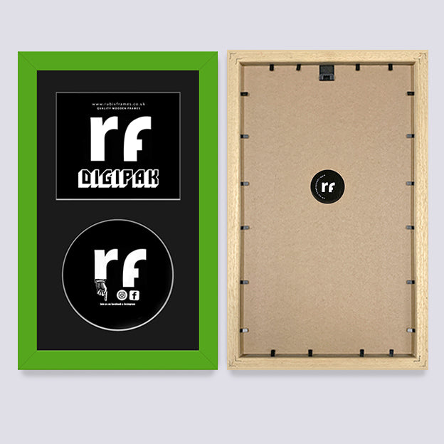 Green CD Cardboard Case 'Digipak' Frame
