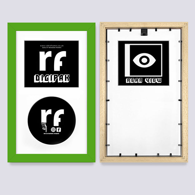 Green CD Cardboard Case 'Digipak' Frame
