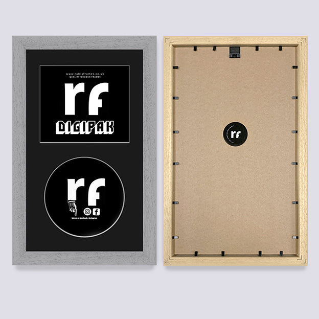 Grey - Light (Wood Grain) CD Cardboard Case 'Digipak' Frame