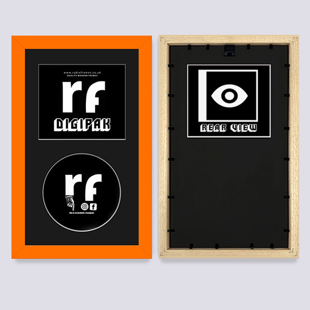 Orange CD Cardboard Case 'Digipak' Frame