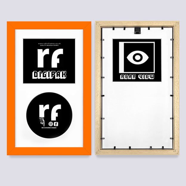 Orange CD Cardboard Case 'Digipak' Frame