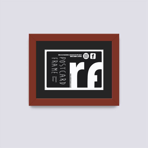 Dark Red Postcard Picture Frame