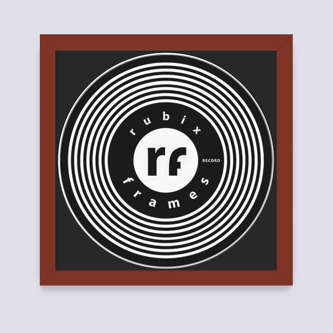 Dark Red Vinyl Record Frame
